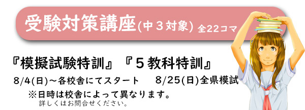 2024年　個別指導受験対策