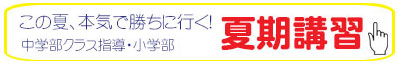 中学部クラス指導・小学部夏期講習はこちら